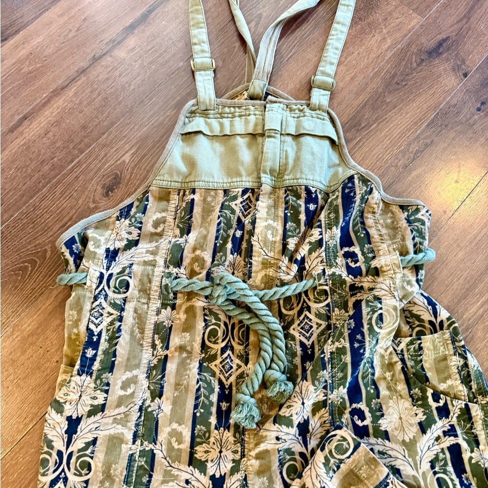 Free People Olive & Black Printed Jumpsuit - Picture 12 of 12